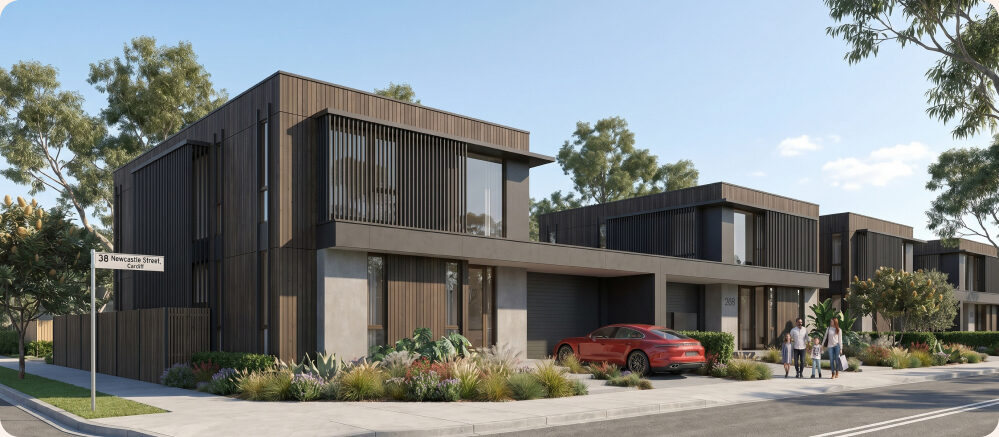 A completed Curate It home exterior